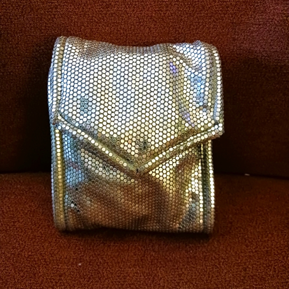 Vintage Elegant Silver Clutch Bag